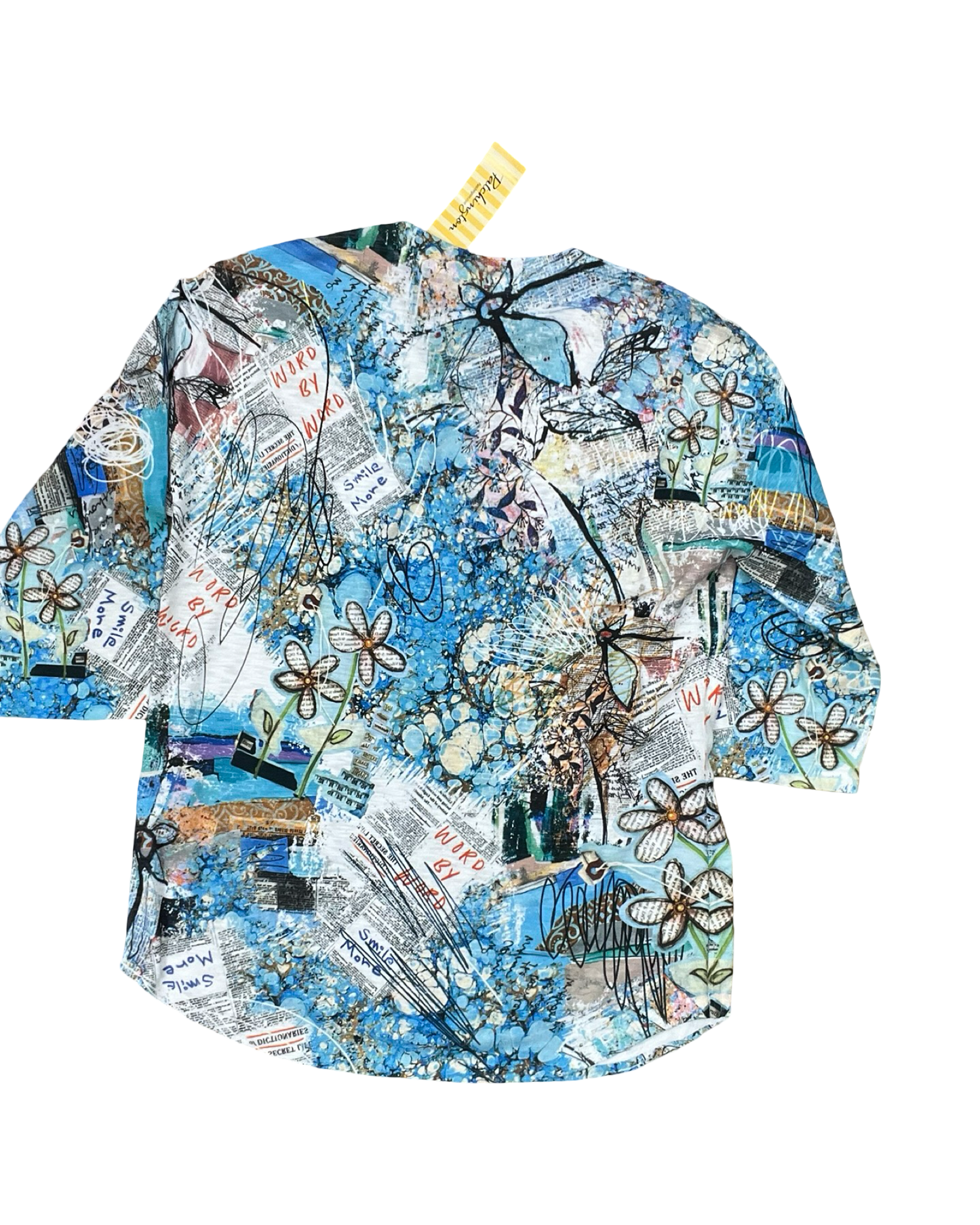 Top 3/4 Sleeve By Clothes Mentor In Blue, Size:M