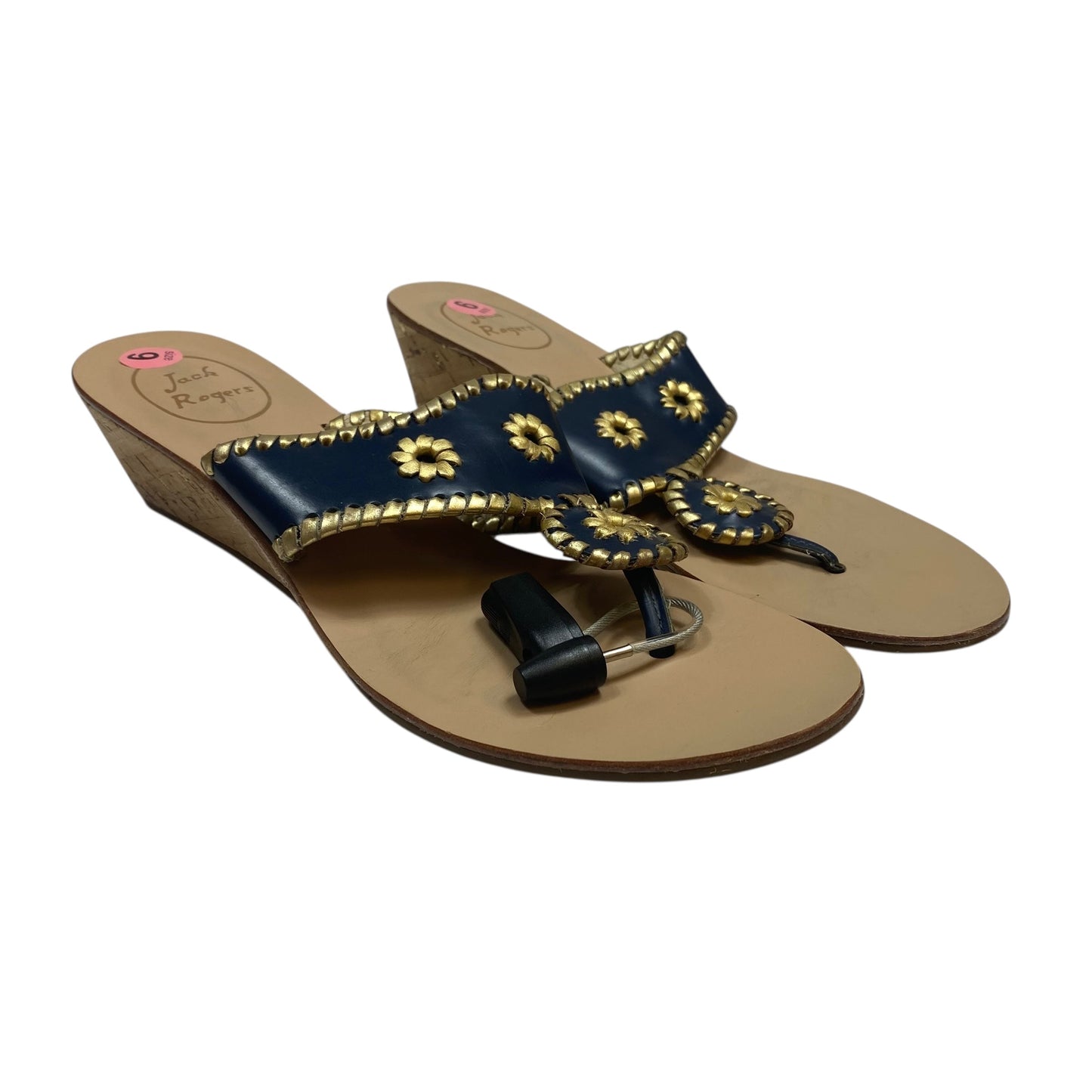 Sandals Designer By Jack Rogers In Blue, Size:9