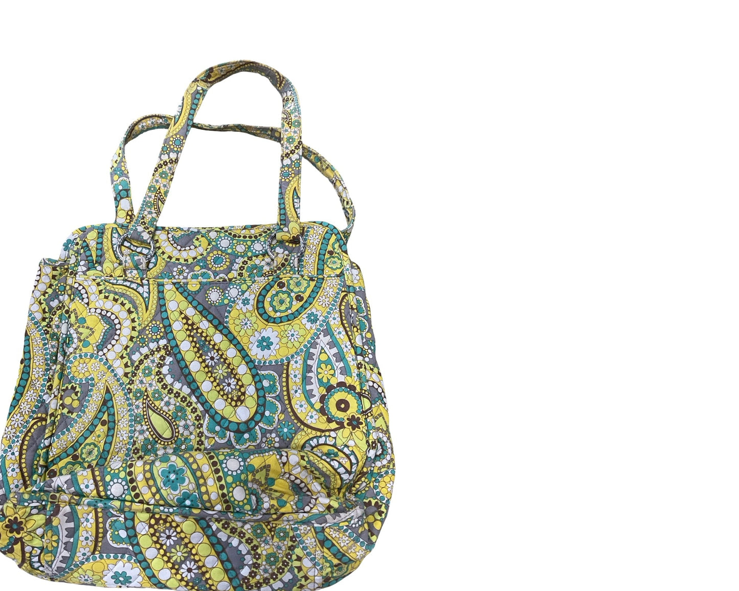 Handbag By Vera Bradley In Yellow, Size:Large