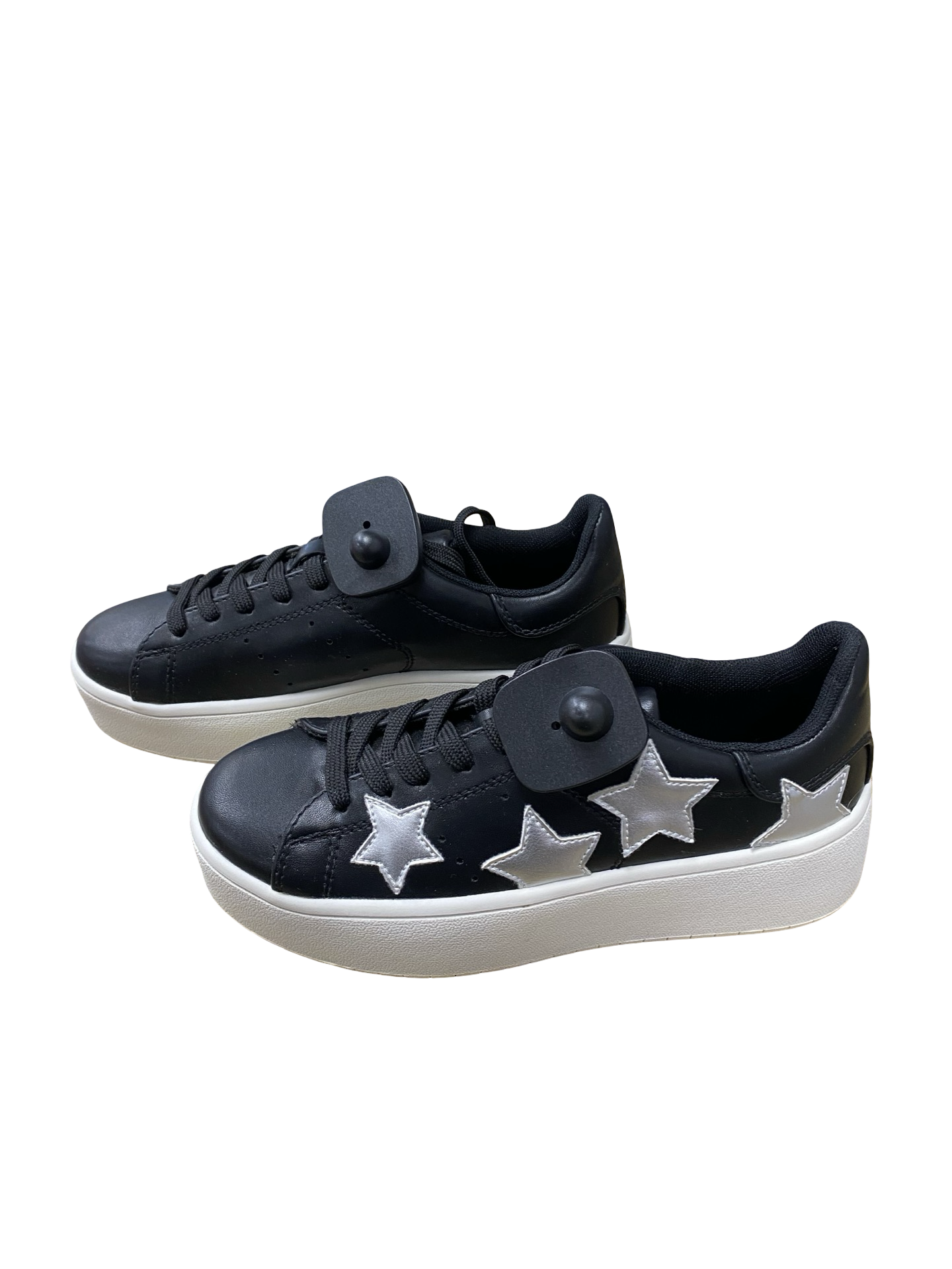 Shoes Sneakers By J. Adams In Black & Grey, Size:6.5