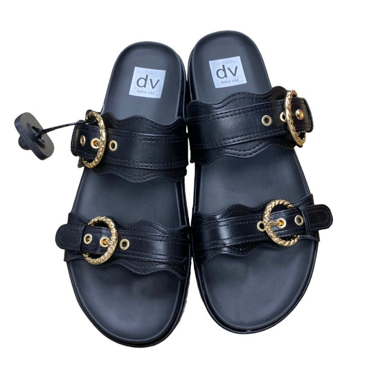 Sandals Heels Platform By Dolce Vita In Black, Size:9