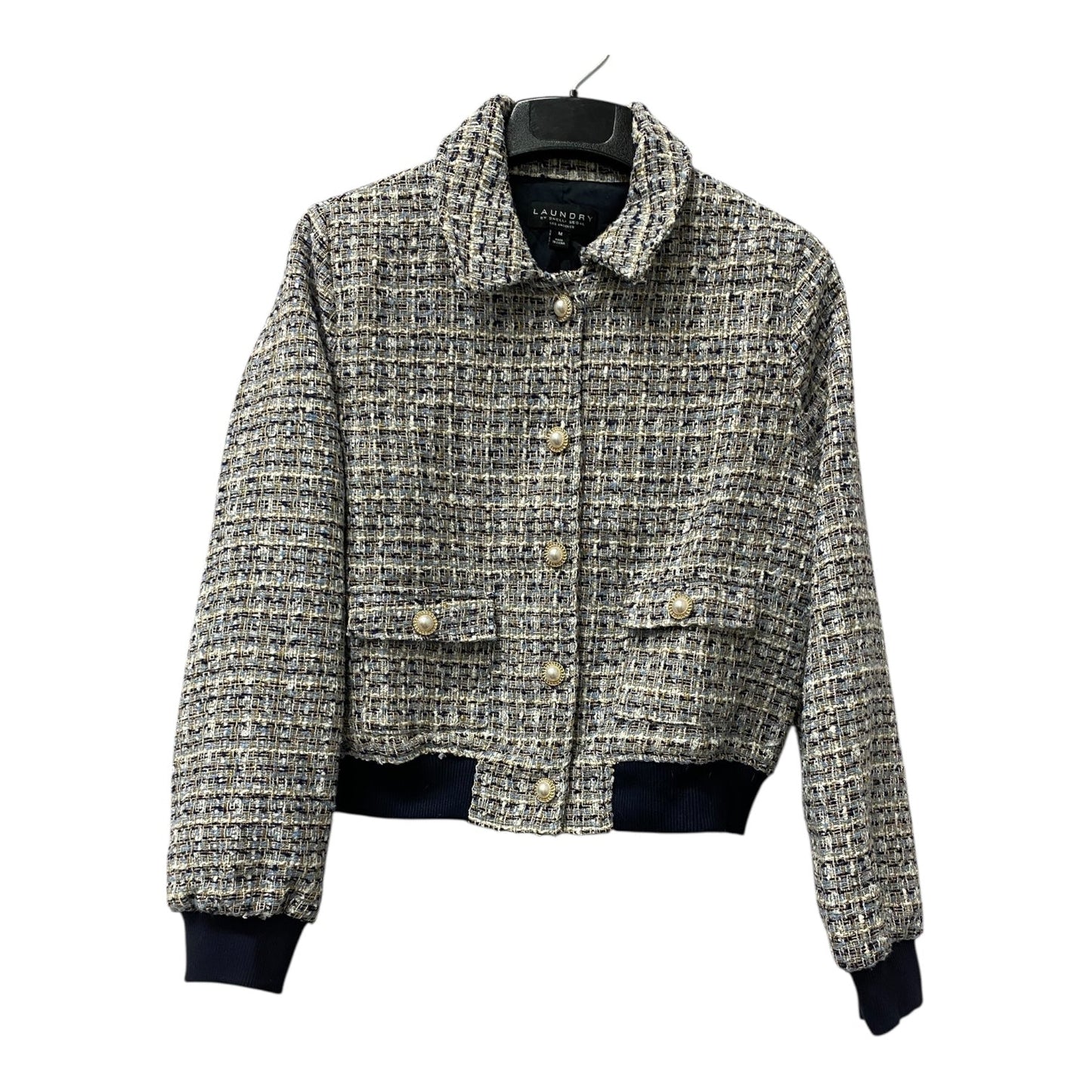 Blazer By Laundry In Blue & White, Size:M