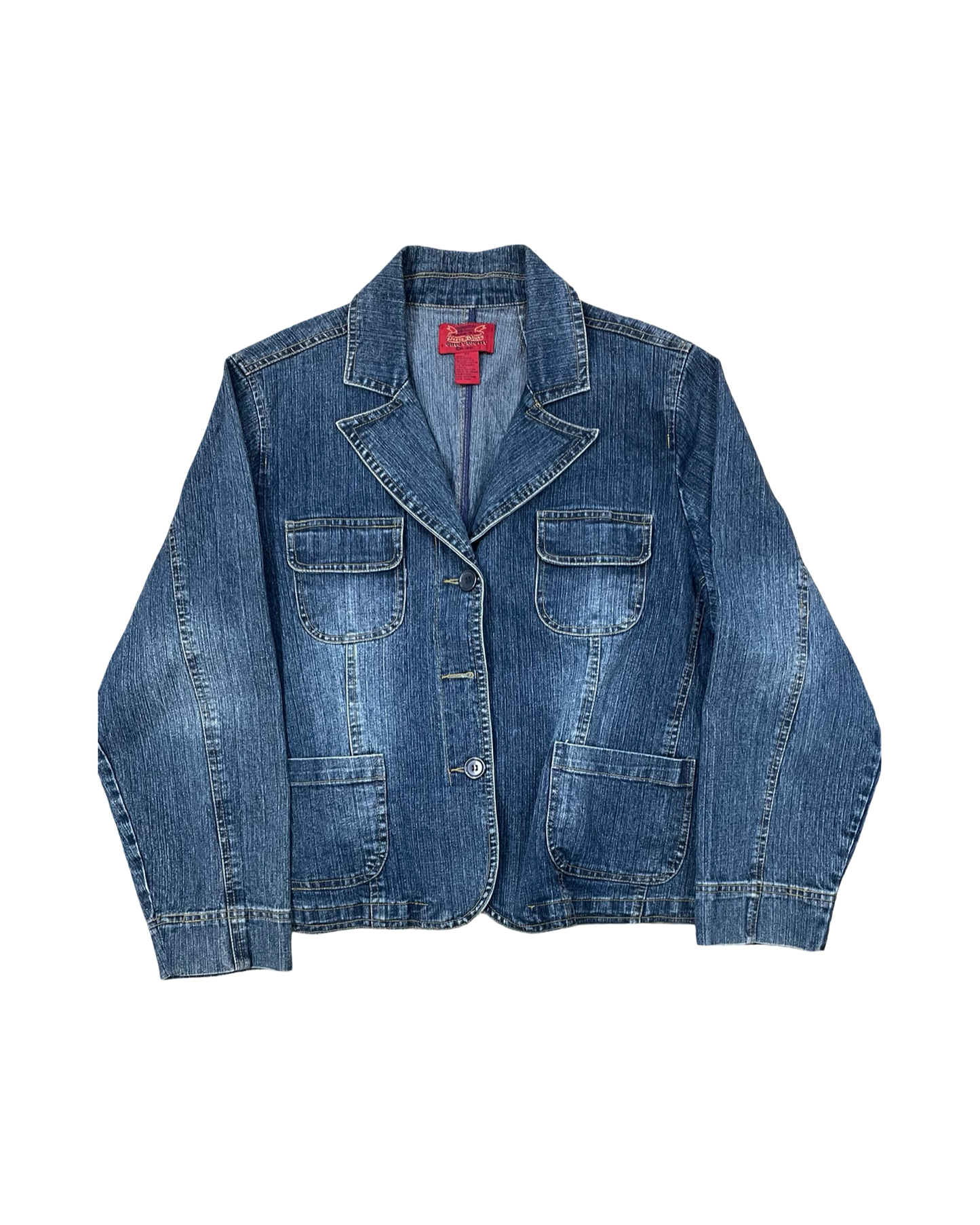 Jacket Denim By Paris Blues In Blue Denim, Size:2X