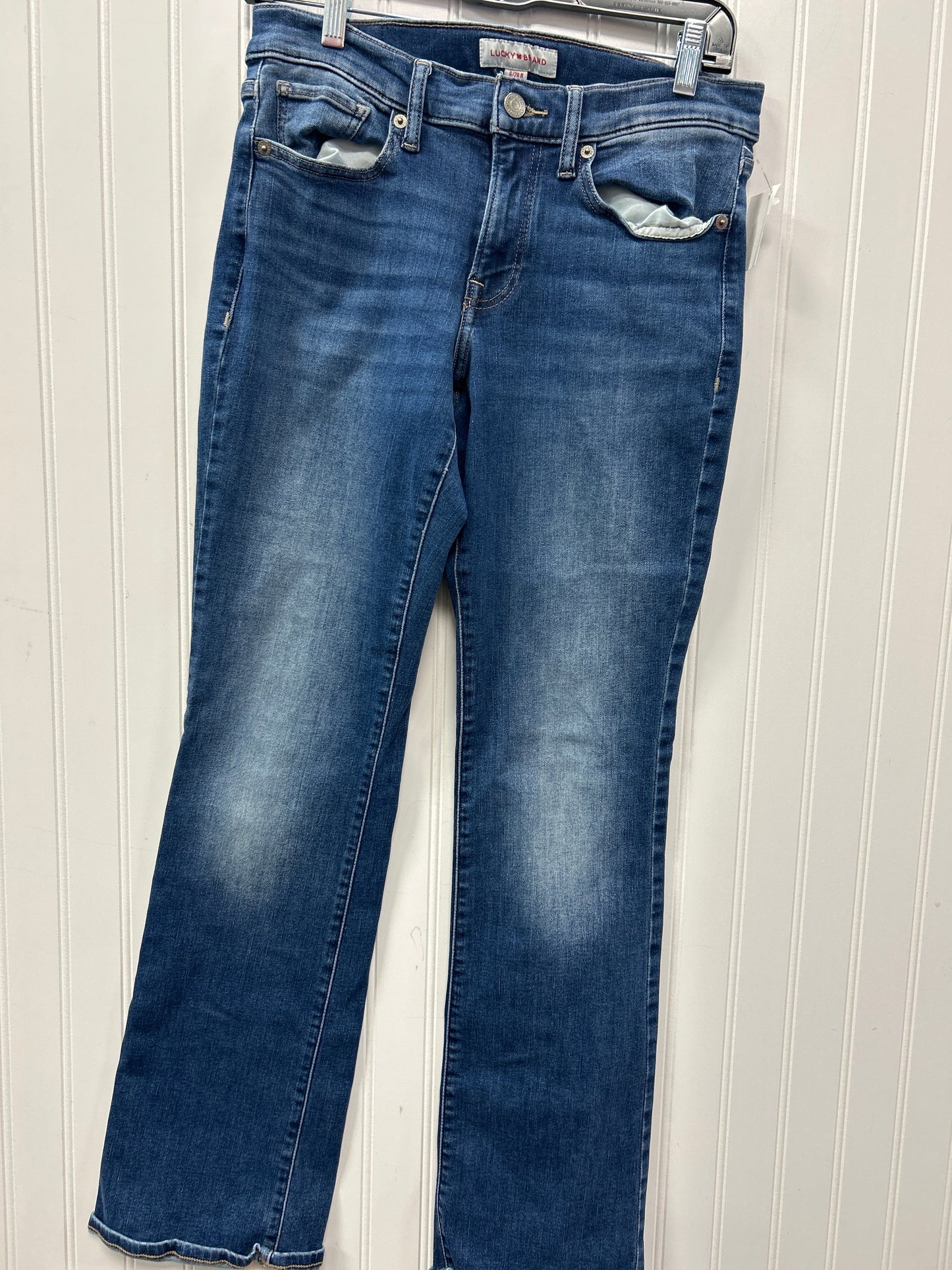 Jeans Boot Cut By Lucky Brand In Blue Denim, Size:6