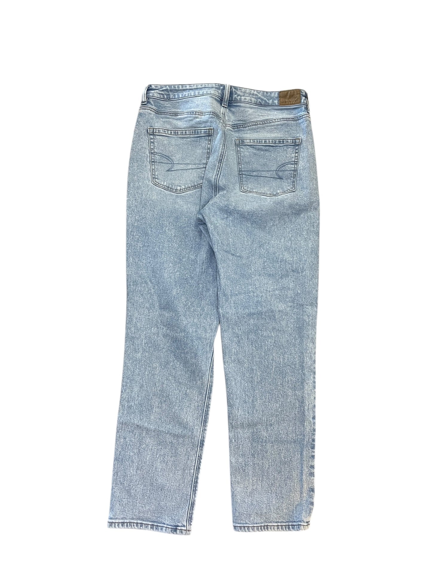 Jeans Straight By American Eagle In Blue Denim, Size:10