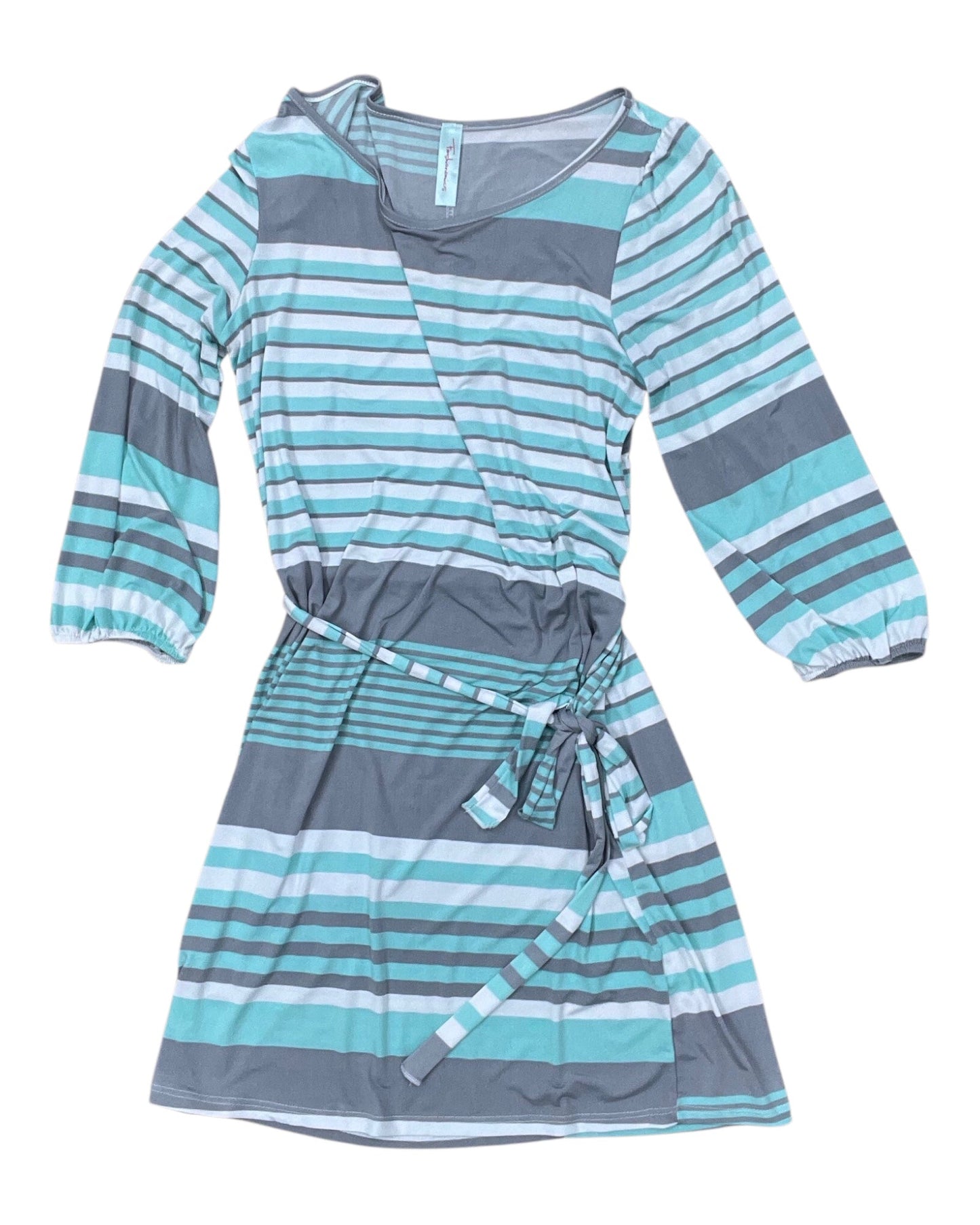 Dress Work By Clothes Mentor In Green & Grey, Size:S