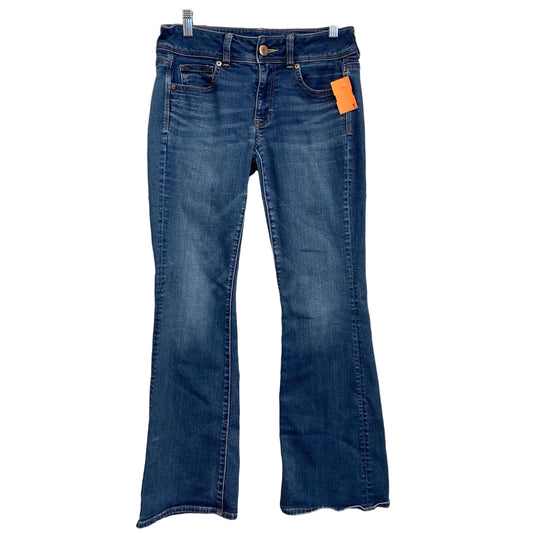 Jeans Flared By American Eagle In Blue Denim, Size:4