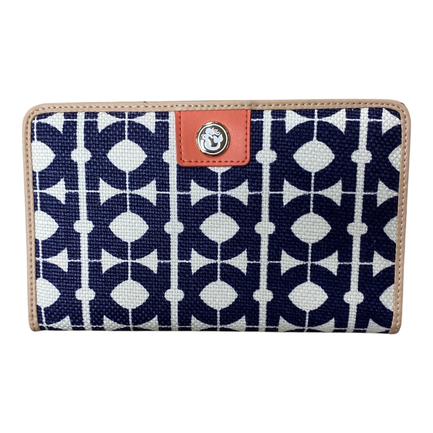 Wallet By Spartina In Blue & Cream, Size:Large