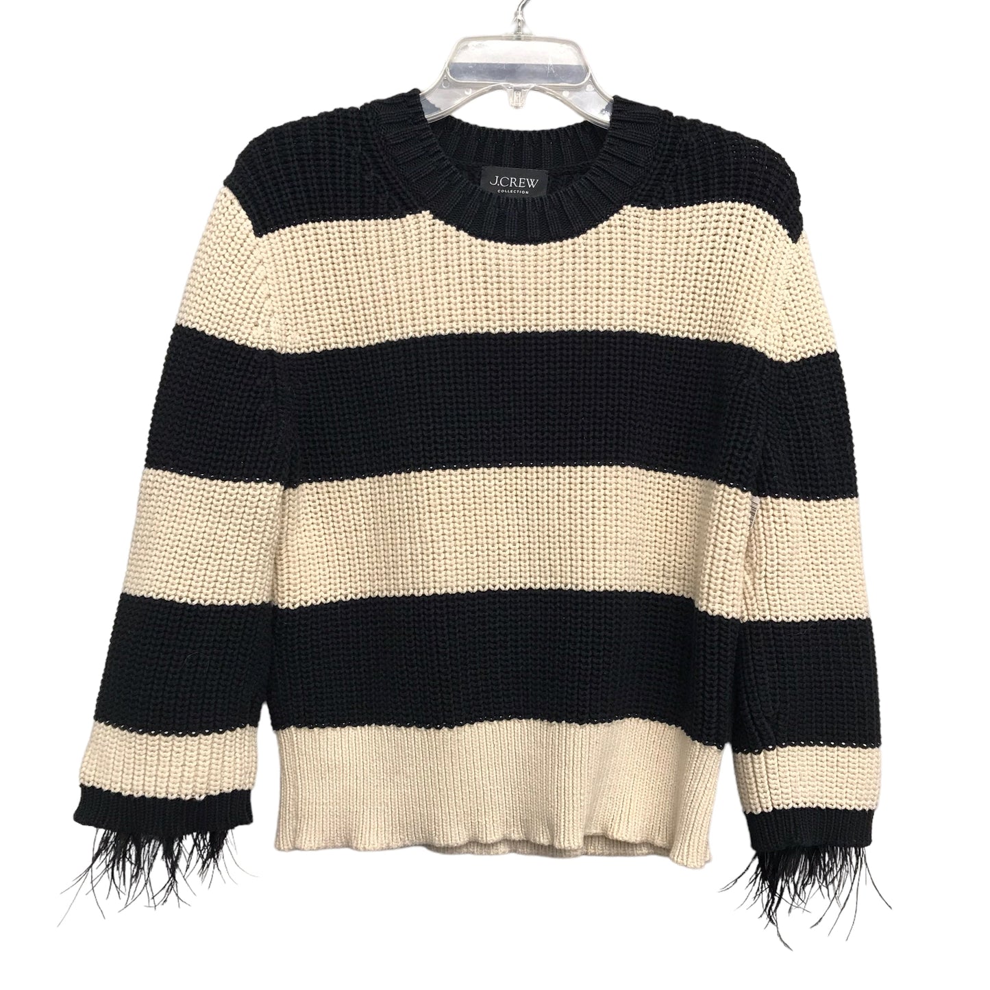 BLACK & CREAM SWEATER by J. CREW Size:M