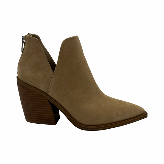 Boots Ankle Heels By Vince Camuto In Tan, Size:9