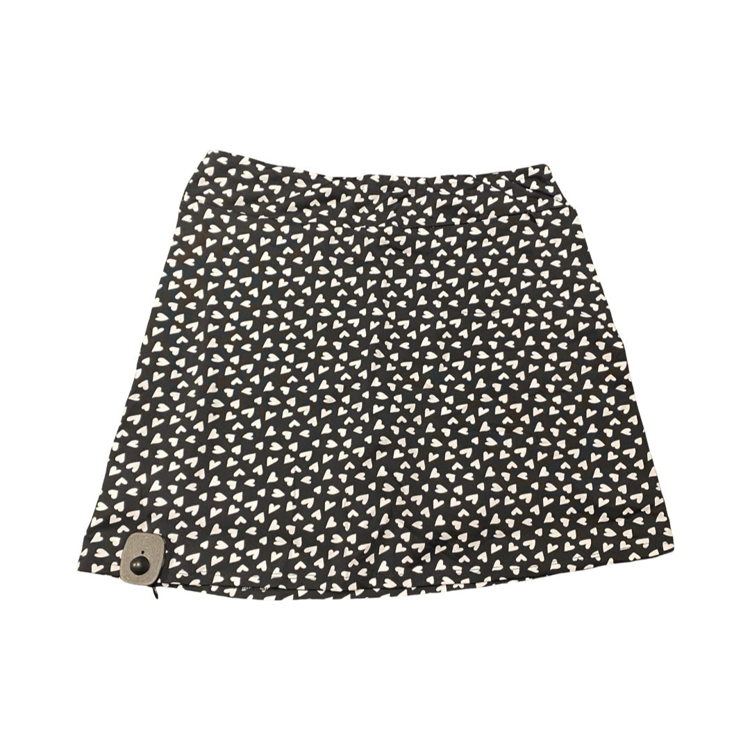 Athletic Skort By Lulu B In Black & White, Size:S