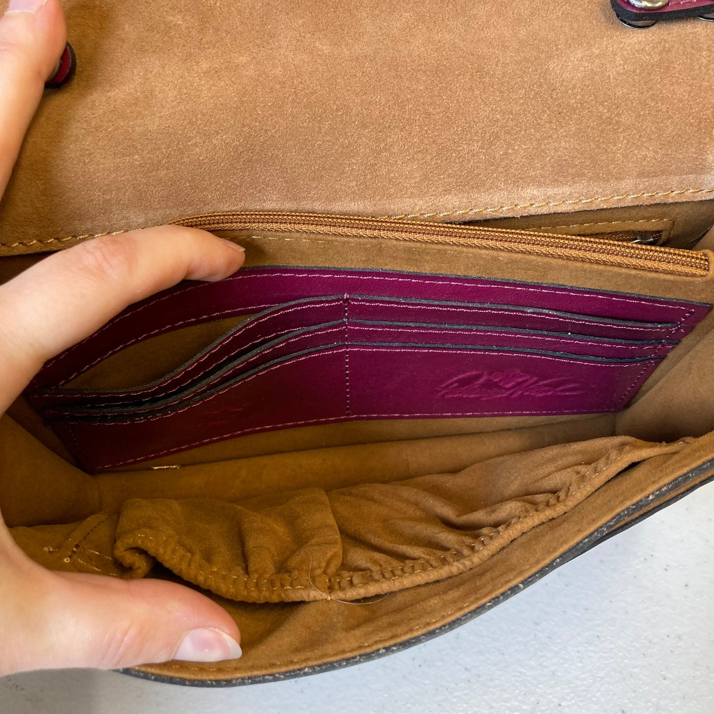 Handbag Designer By Patricia Nash In Magenta, Size:Small