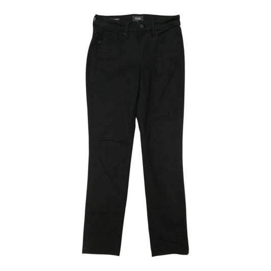 Jeans Straight By Not Your Daughters Jeans In Black Denim, Size:0