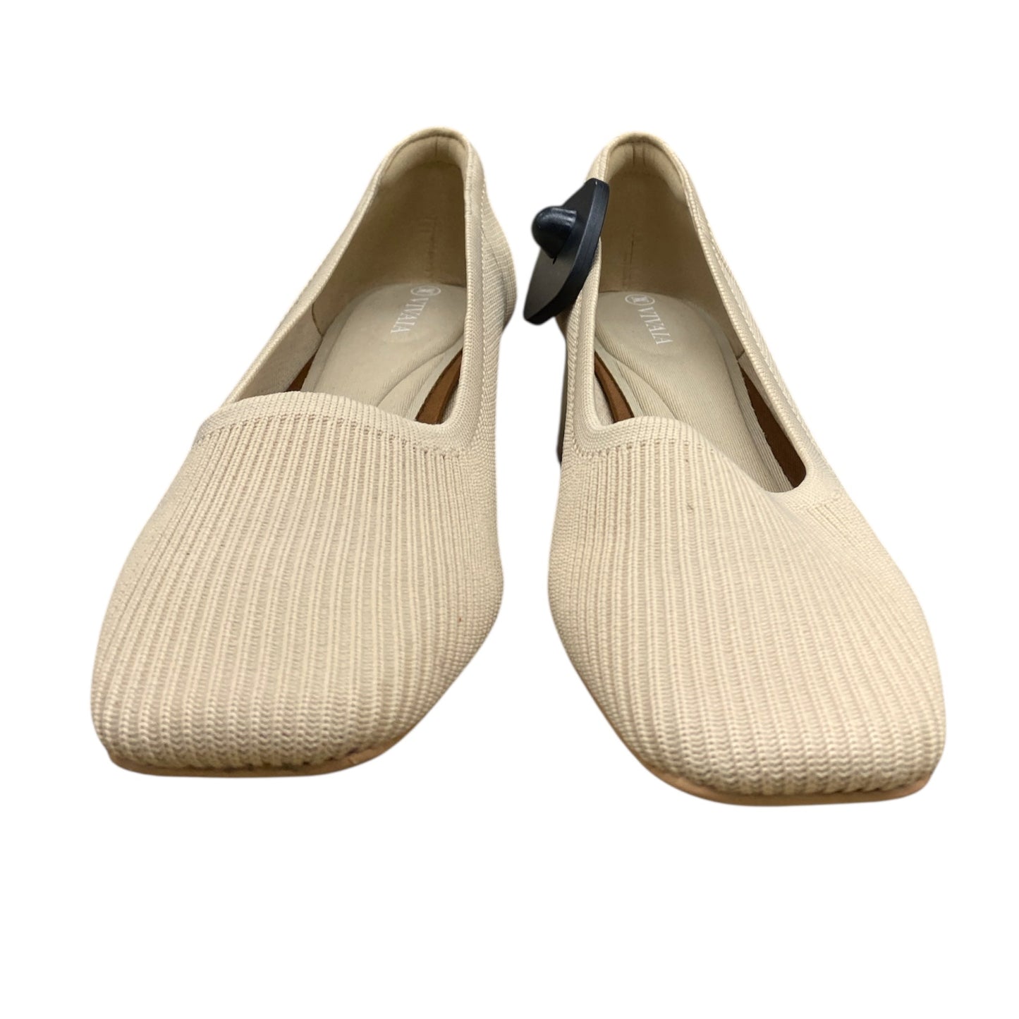 Shoes Heels Block By Vivaia In Tan, Size:11