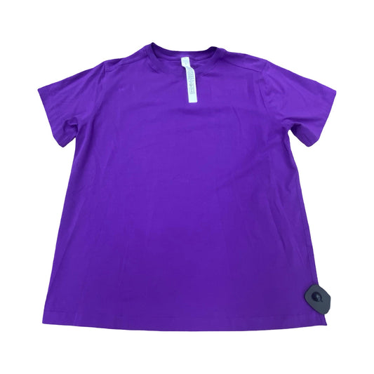 Athletic Top Ss By Lululemon In Purple, Size:8
