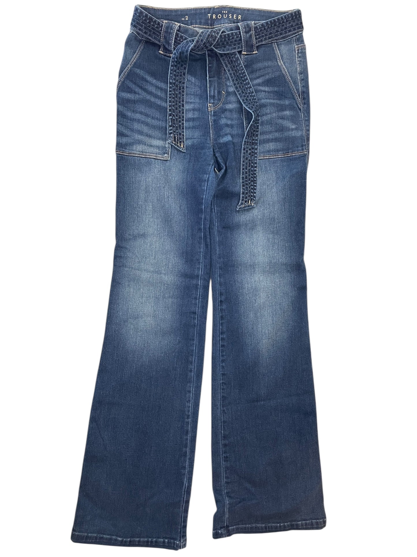 Jeans Flared By White House Black Market In Blue Denim, Size:2