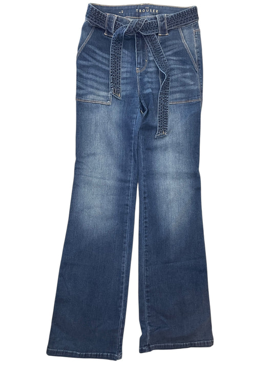 Jeans Flared By White House Black Market In Blue Denim, Size:2