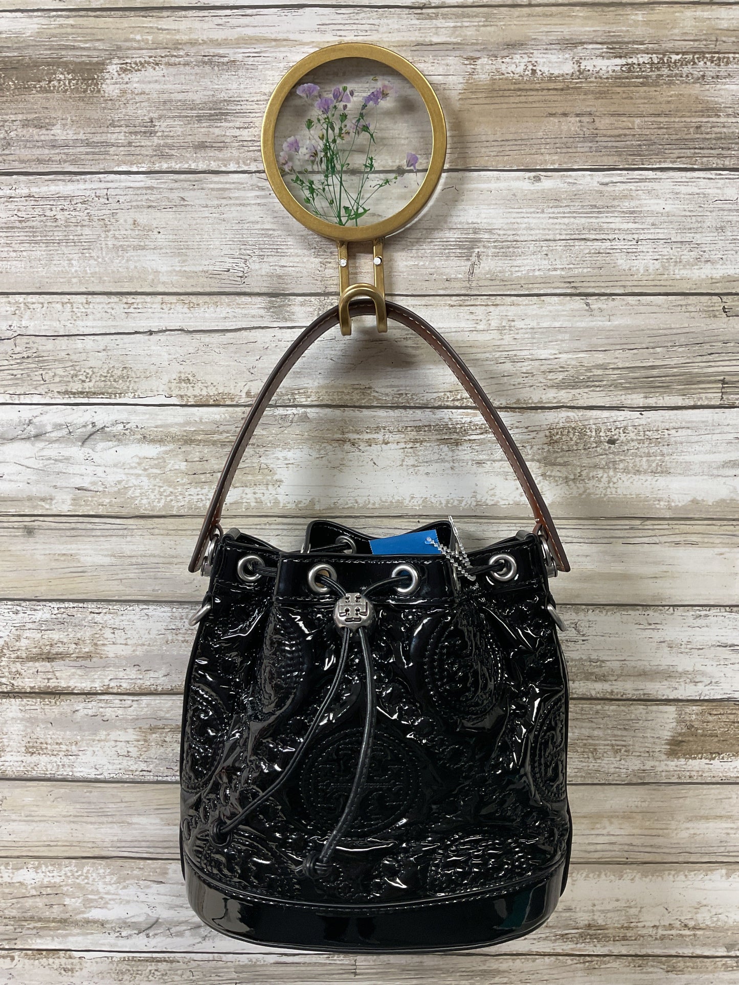 Handbag Designer By Tory Burch In Black, Size:Small