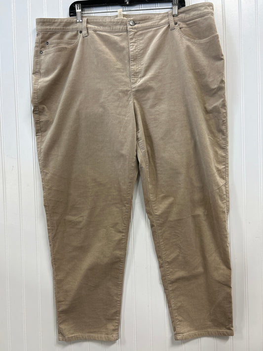 Pants Corduroy By Eileen Fisher In Tan, Size:2X