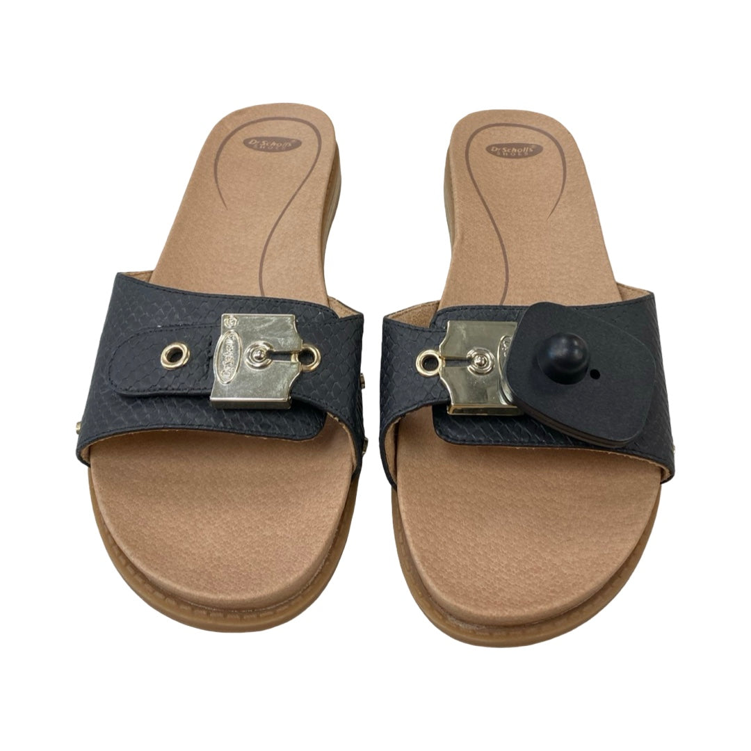 Sandals Flats By Dr Scholls In Black, Size:7.5