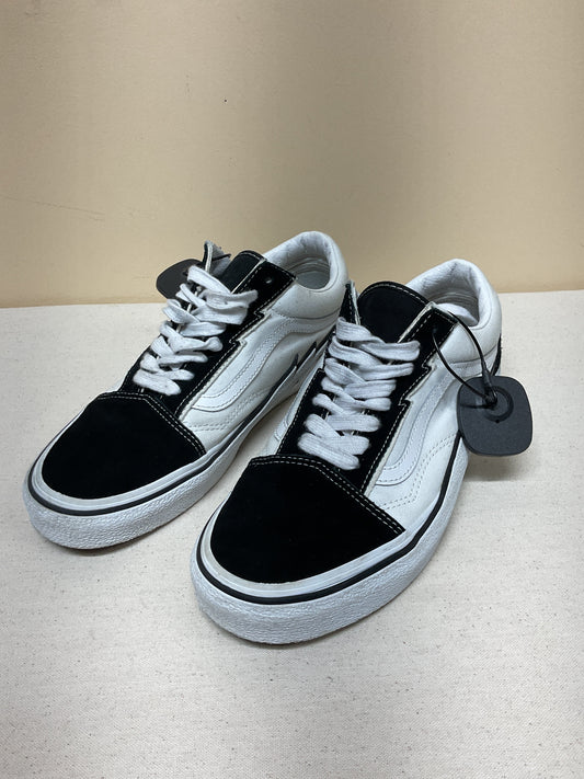 Shoes Sneakers By Vans In Black & White, Size:10.5