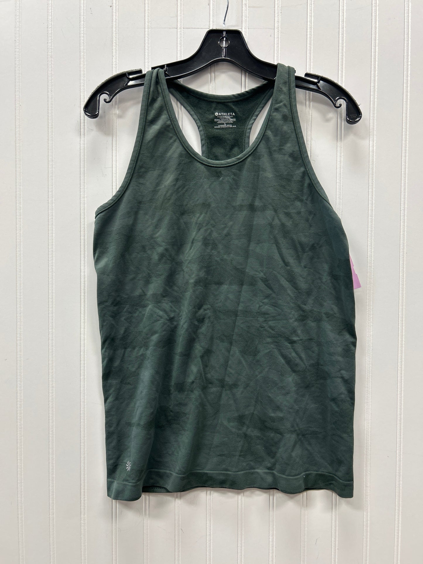 Athletic Tank Top By Athleta In Green, Size:L