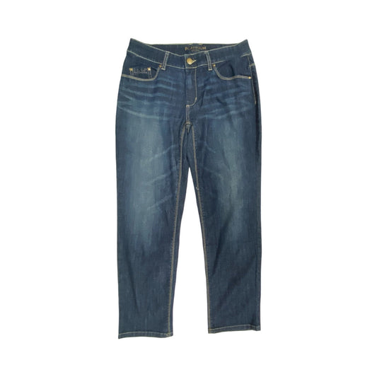 Jeans Straight By Chicos In Blue Denim, Size:2
