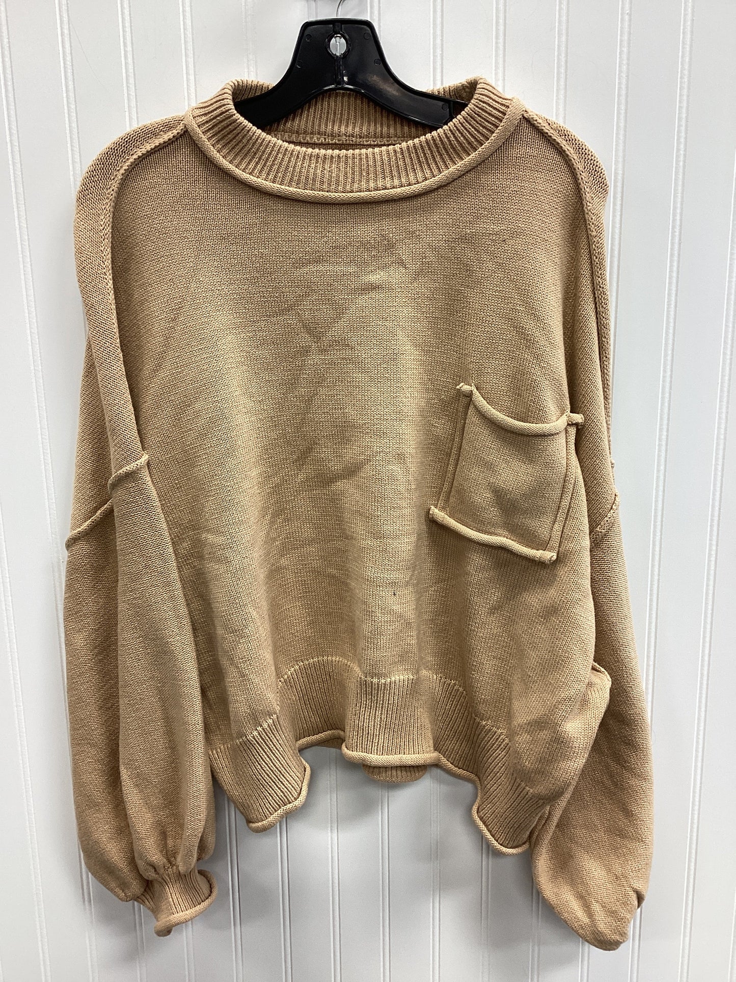 Top Ls By Pol In Tan, Size:L