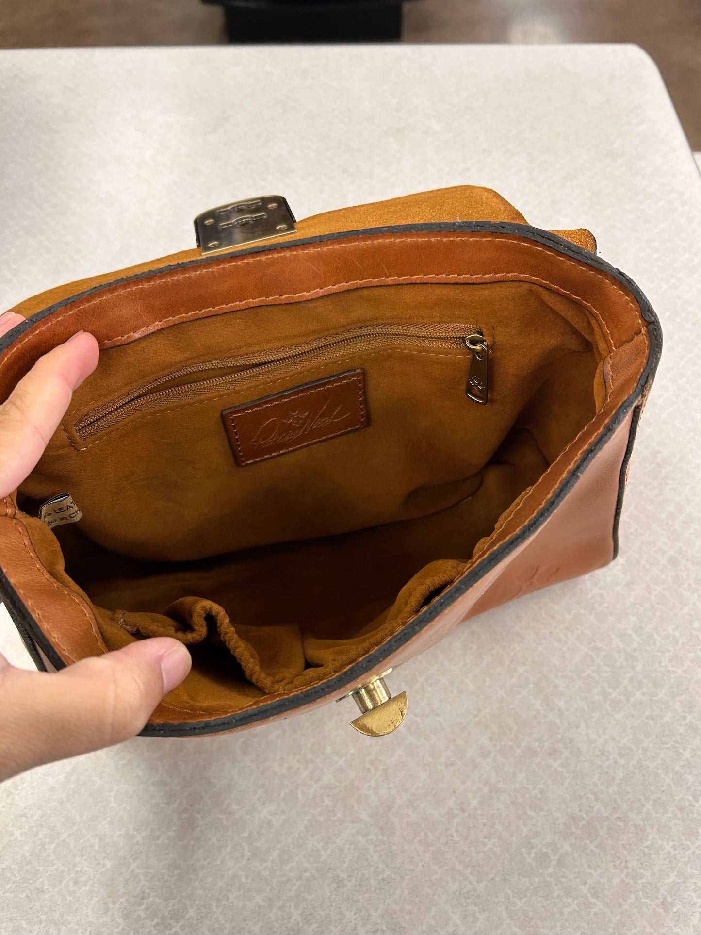 Crossbody Designer By Patricia Nash In Brown, Size:Small
