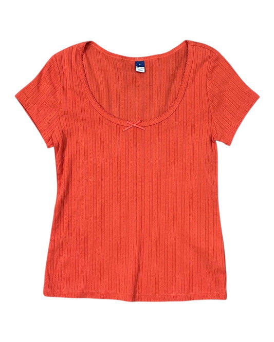 Top Ss Basic By Old Navy In Orange, Size:S