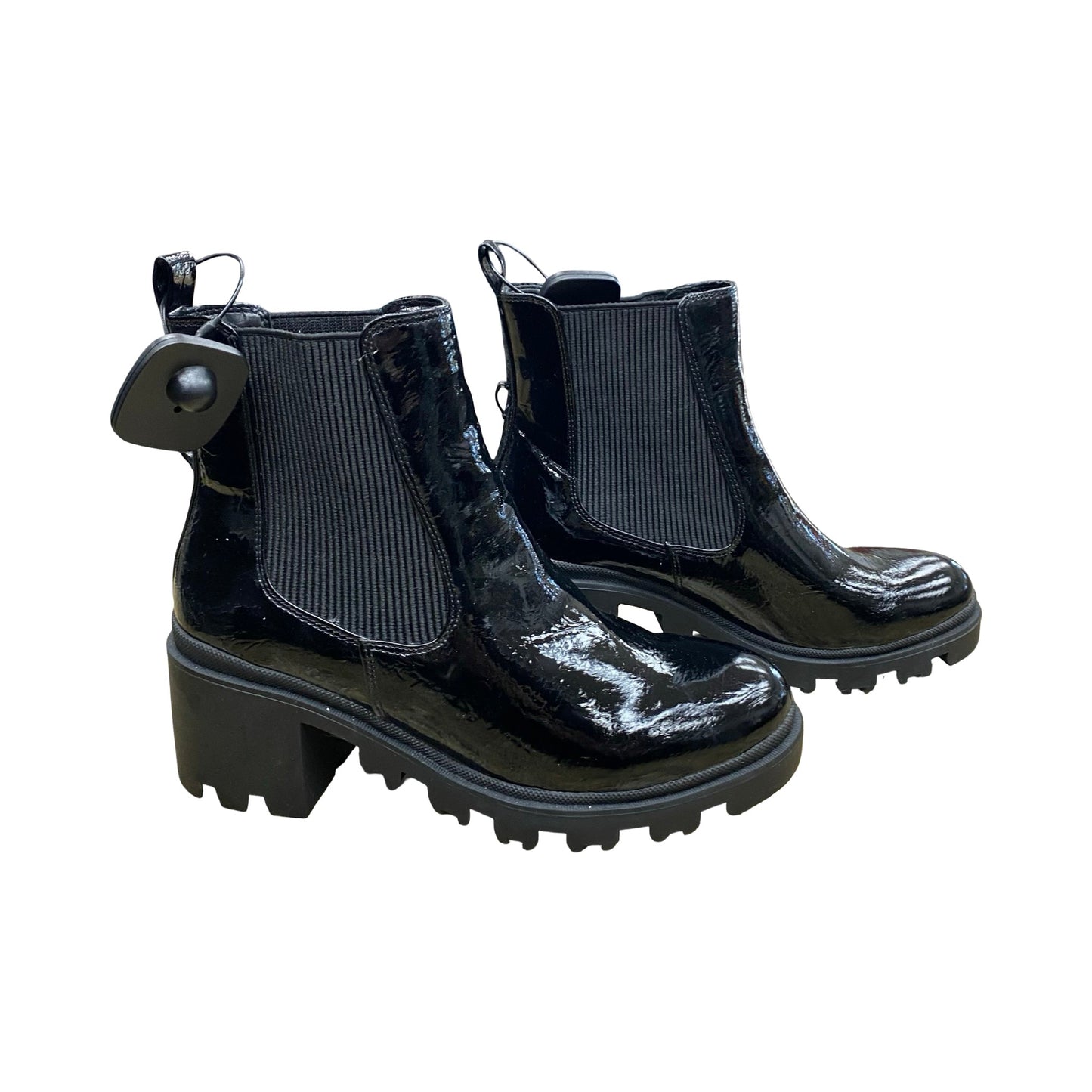 Boots Ankle Heels By Betsey Johnson In Black, Size:9.5