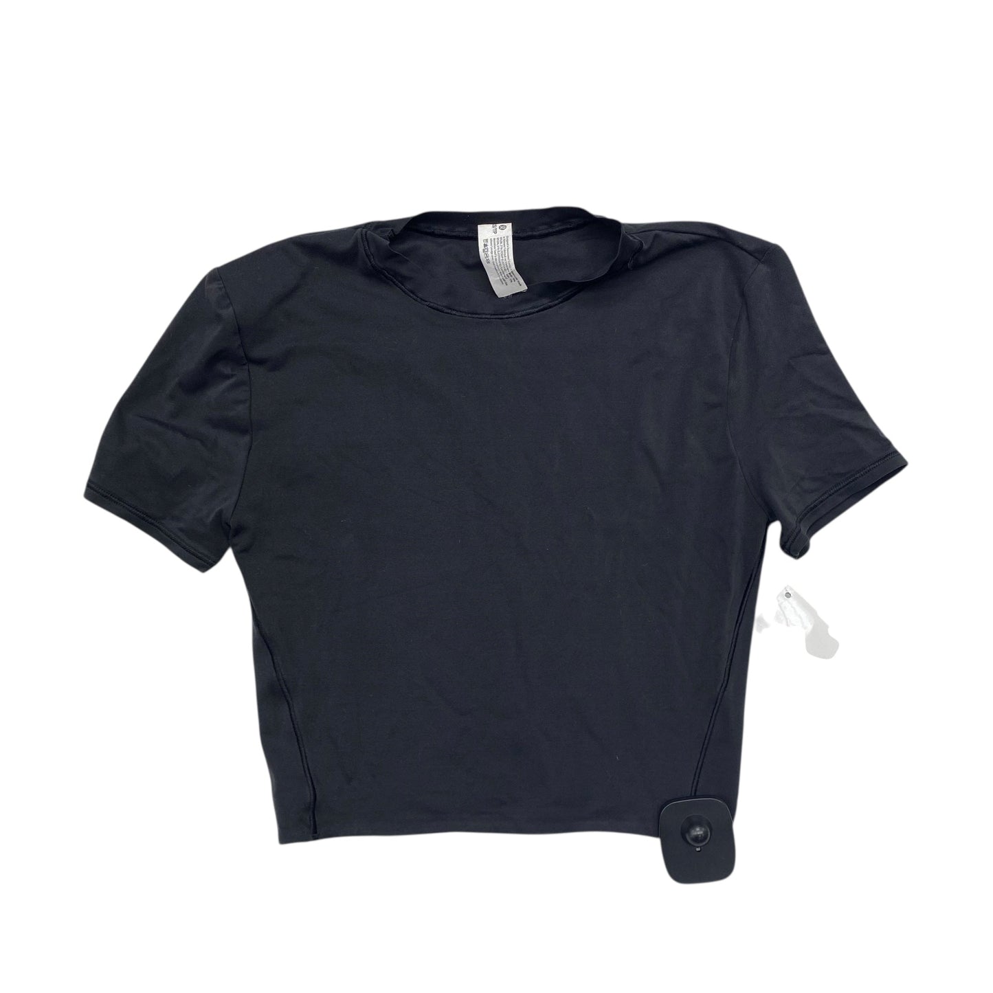 Athletic Top Ss By Lululemon In Black, Size:Xs