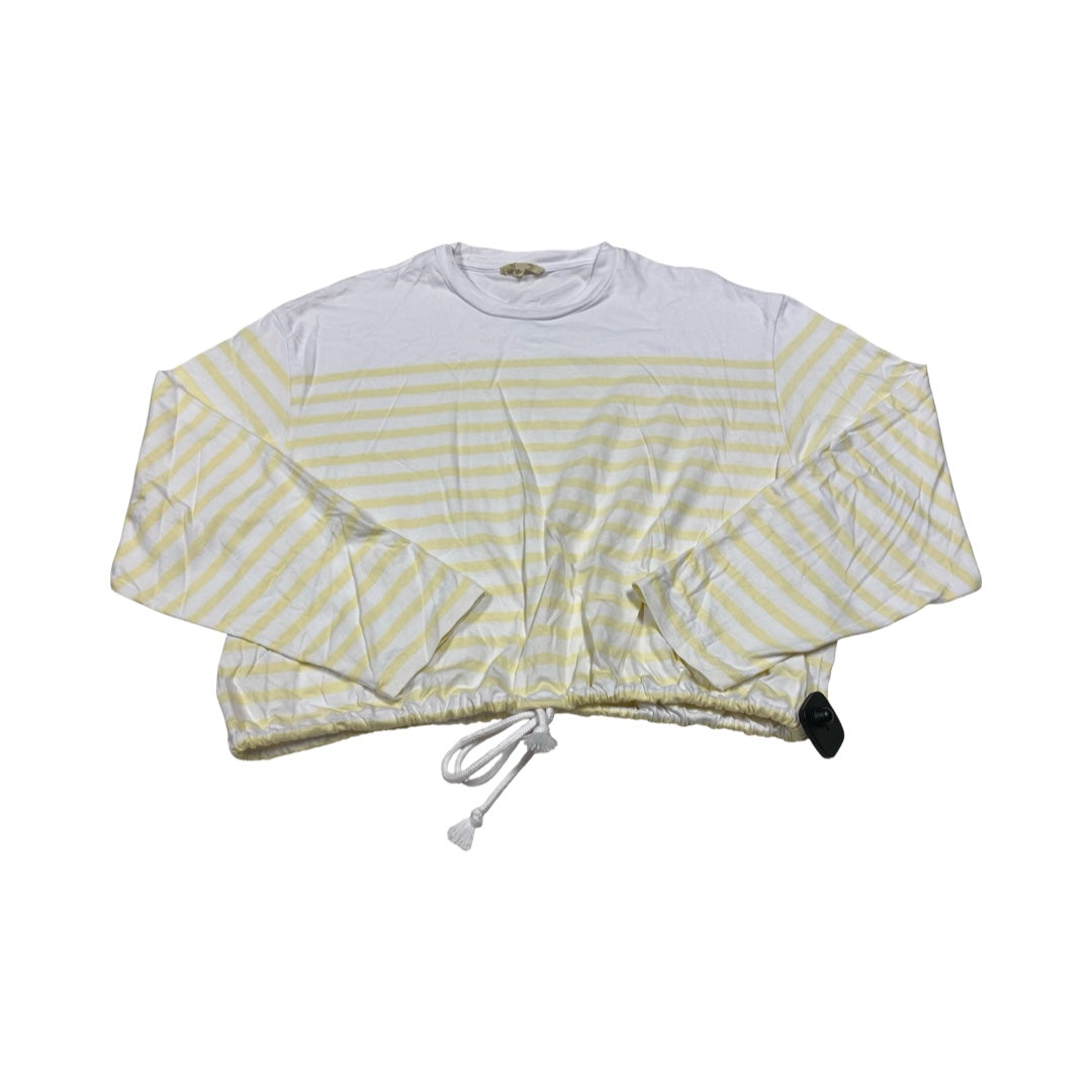 Top Ls By Madewell In White & Yellow, Size:S