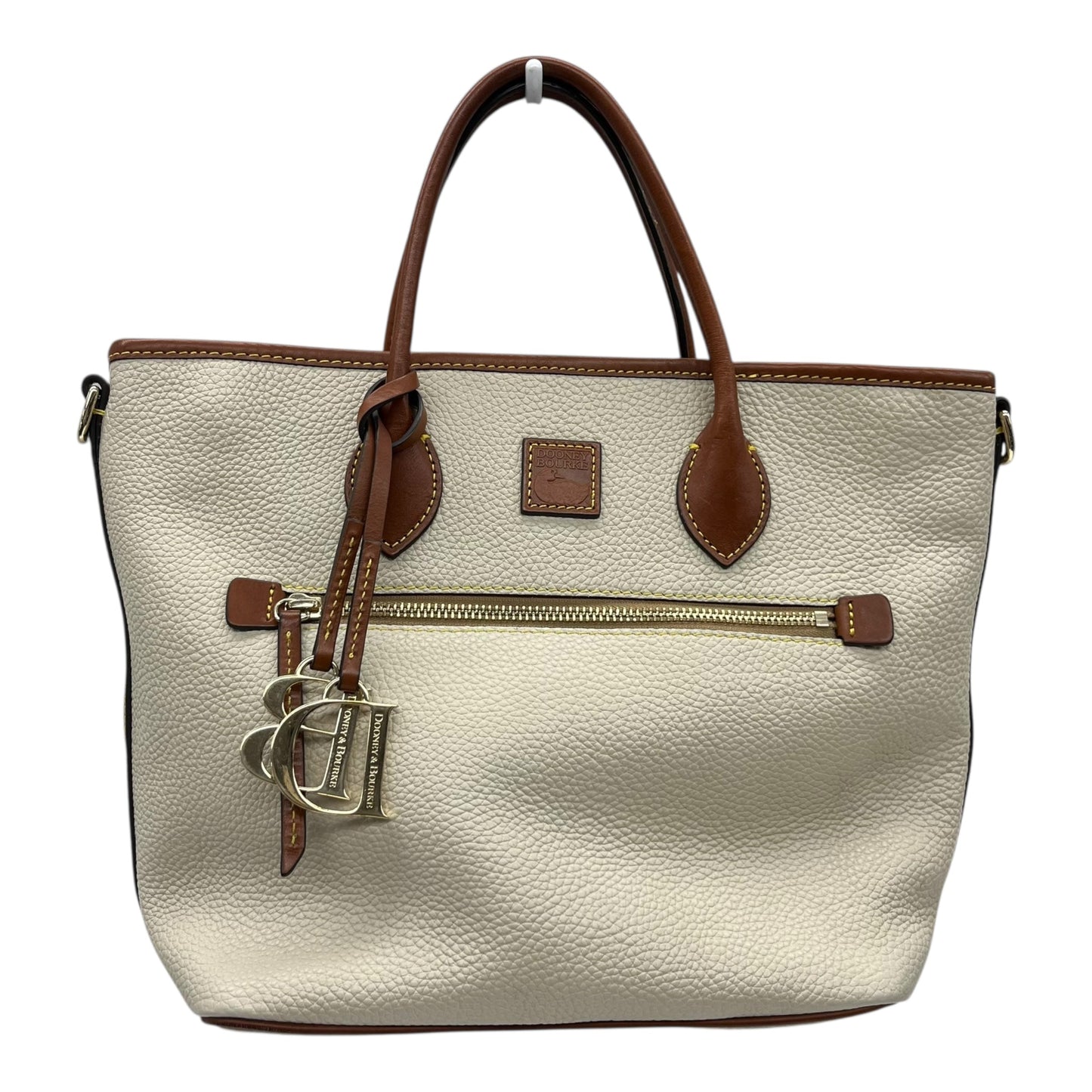 Handbag Designer By Dooney And Bourke In Cream, Size:Medium