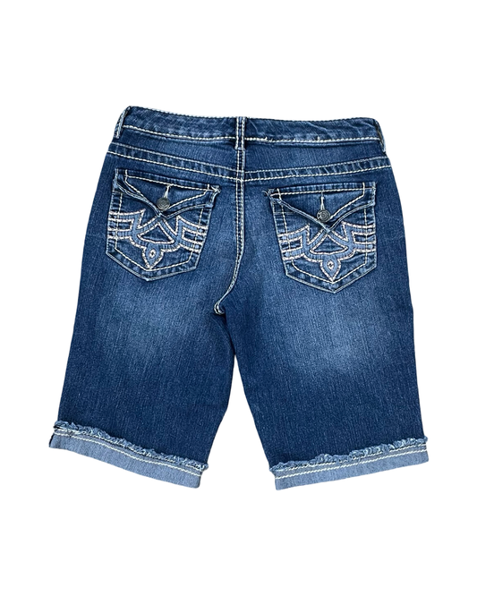 Shorts By Nine West In Blue Denim, Size:2