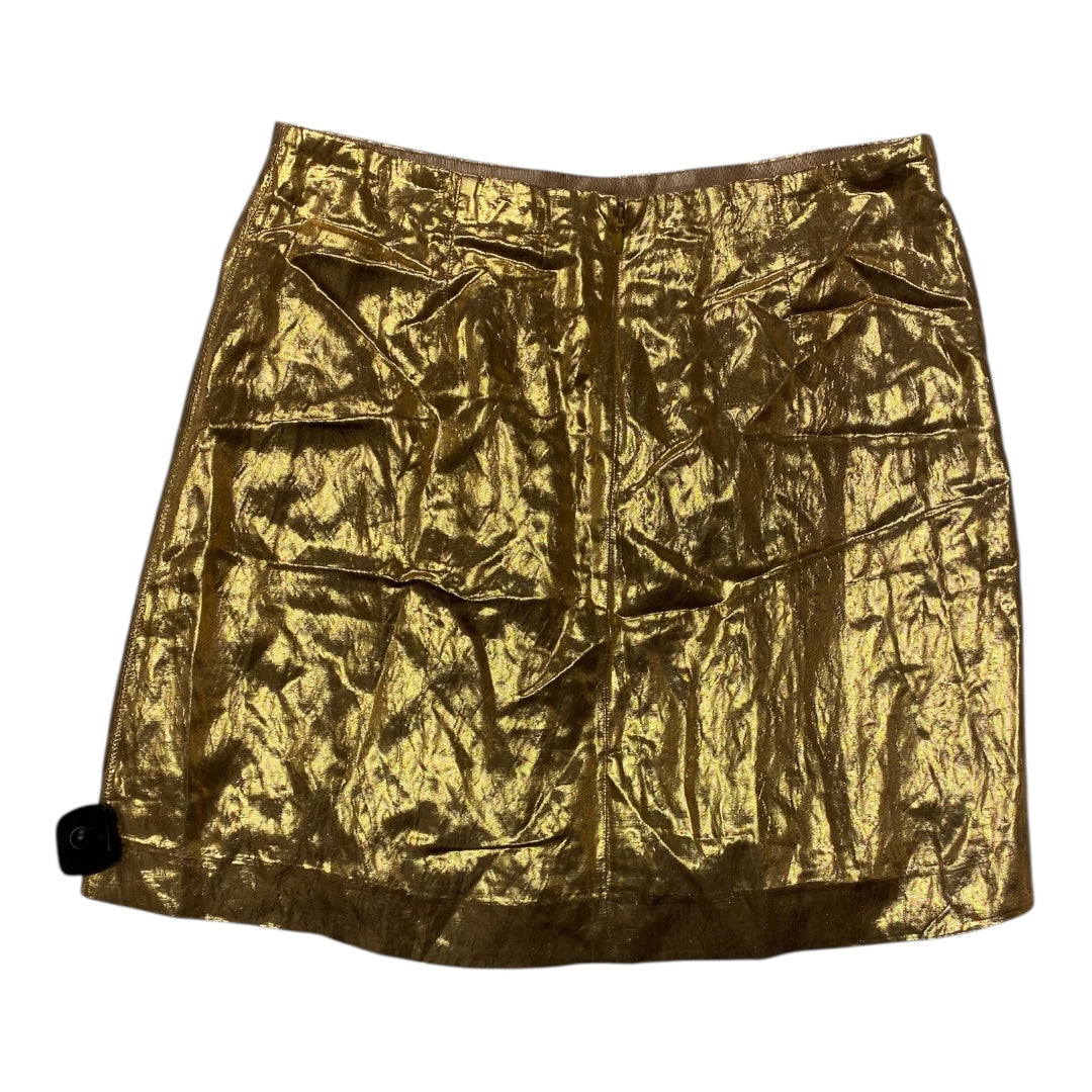 Skirt Mini & Short By J. Crew In Gold, Size:8