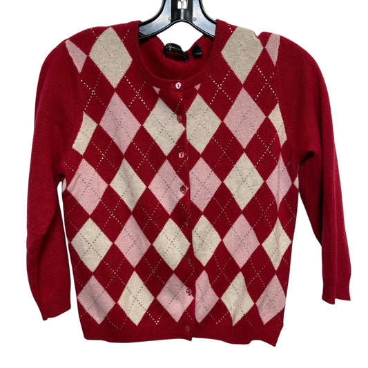 Sweater Cardigan Cashmere By Aqua In Red, Size:M