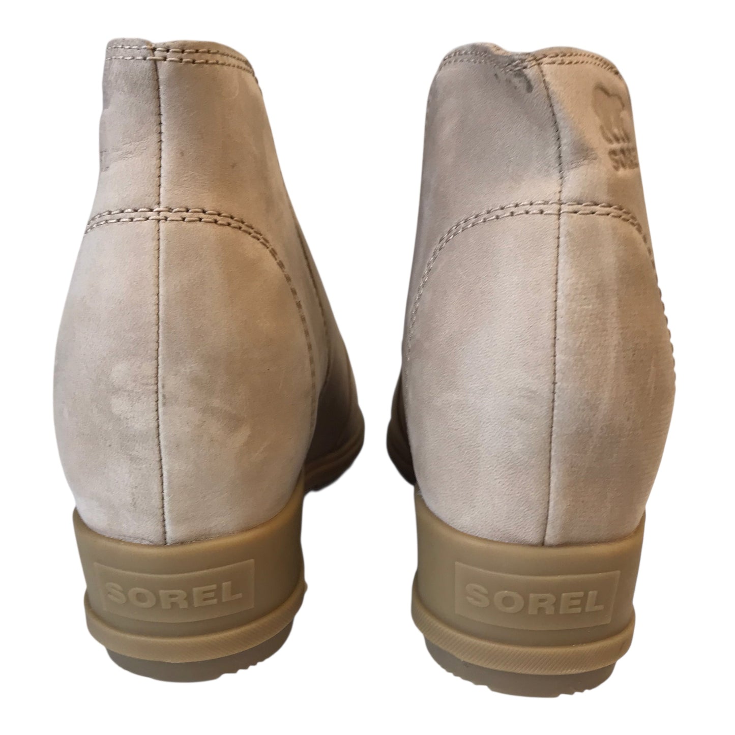 BOOTS ANKLE HEELS by SOREL in TAN, Size:10
