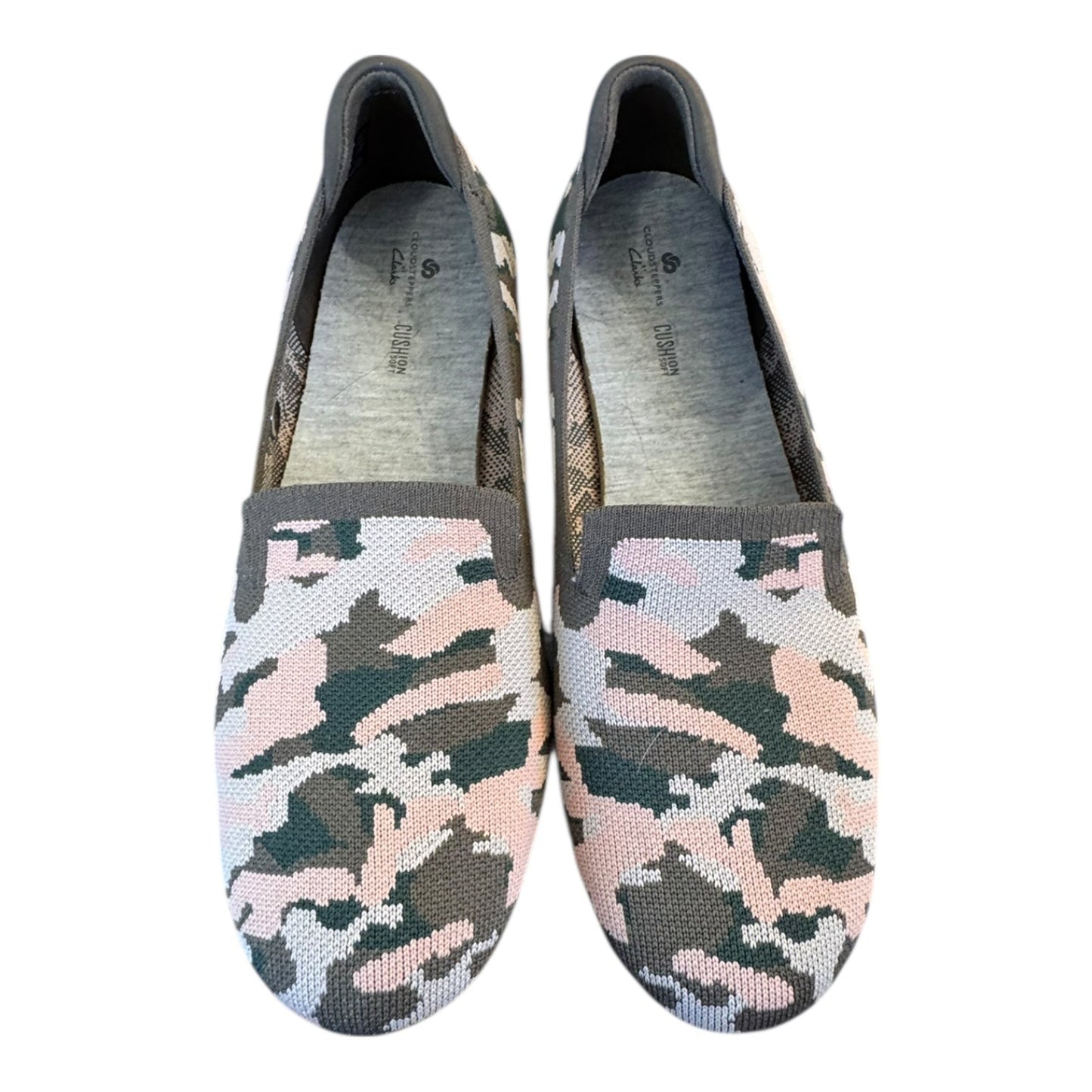 Shoes Flats By Clarks In Camouflage Print, Size:9.5