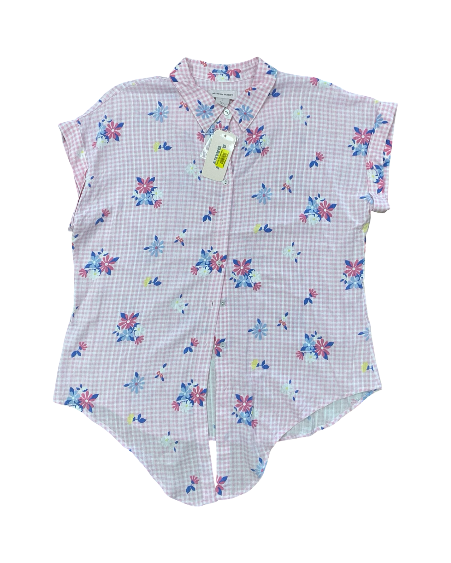 Blouse Ss By Allison Daley In Pink, Size:L