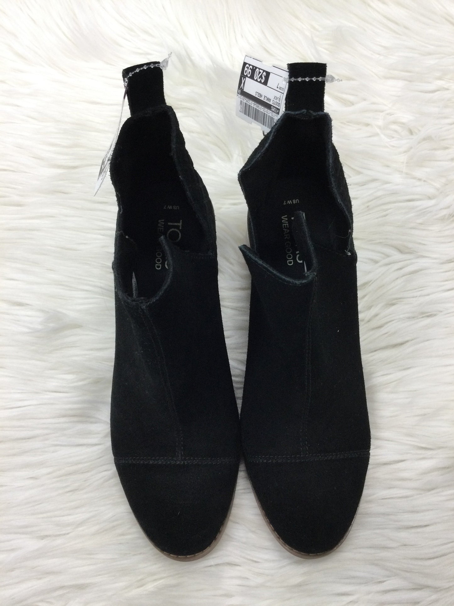 Boots Ankle Heels By Toms In Black, Size:7
