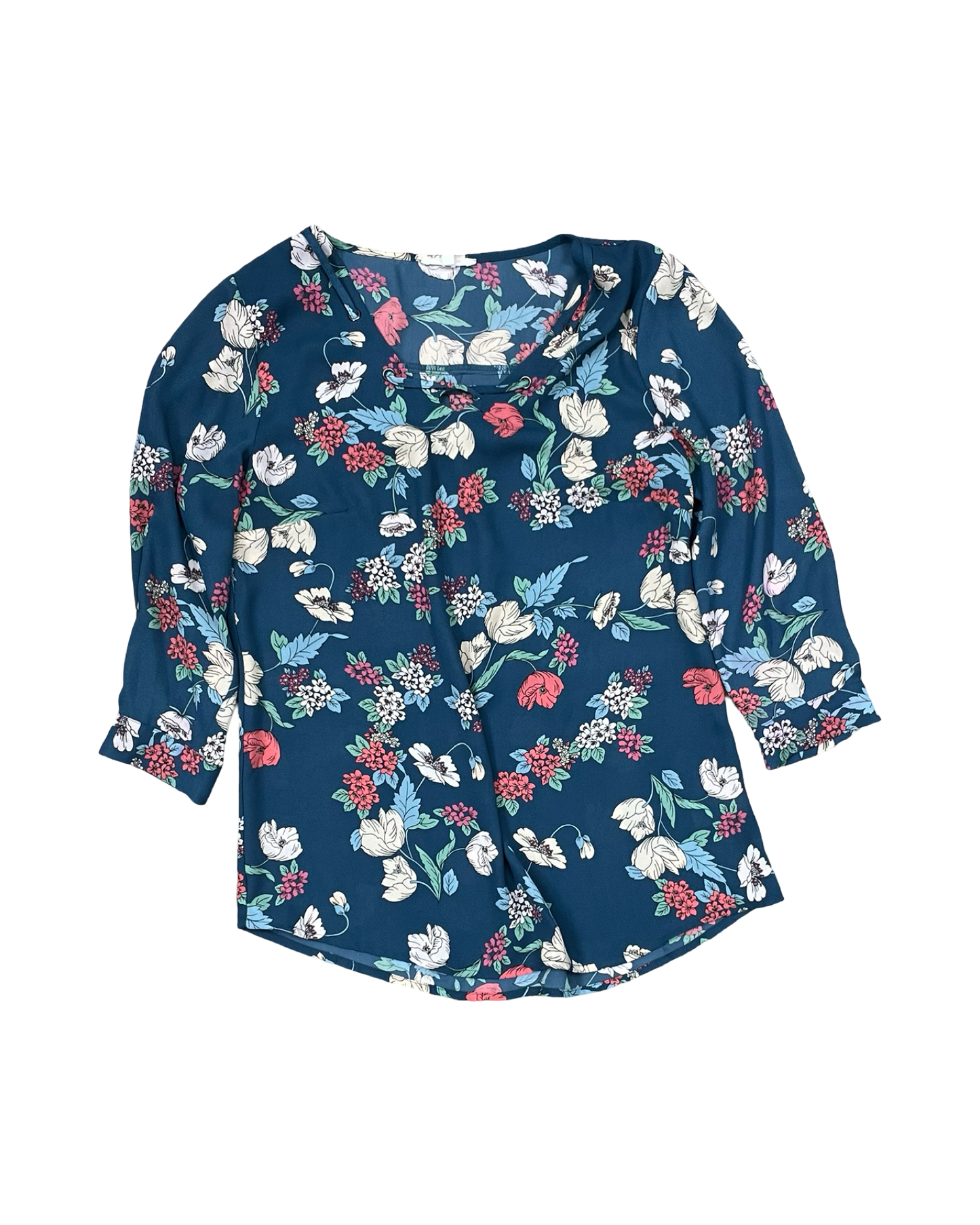 Top 3/4 Sleeve By Maurices In Blue, Size:Xs