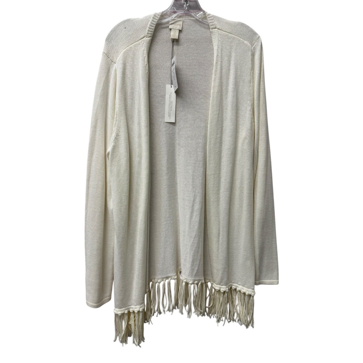Cardigan By Chicos In Ivory, Size:L