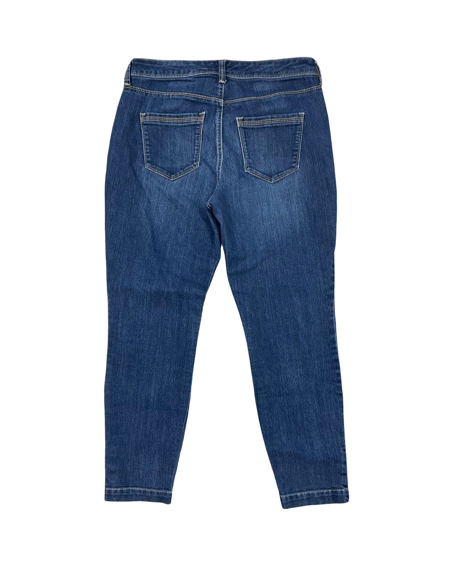 Jeans Cropped By Bandolino In Blue Denim, Size:4