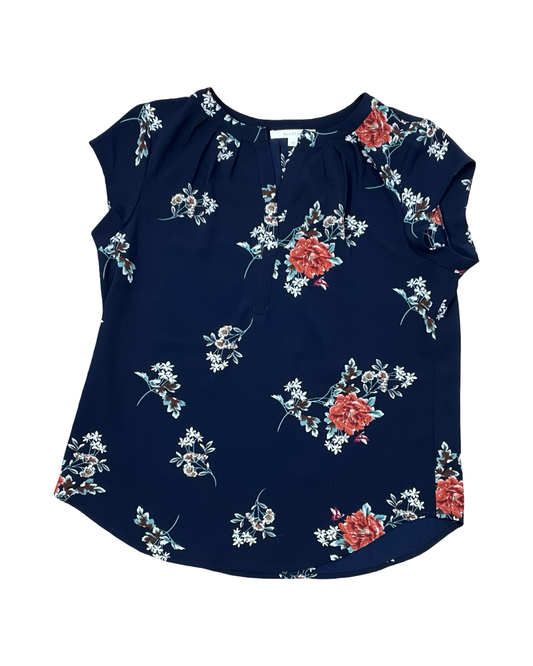 Top Sleeveless By Clothes Mentor In Navy, Size:L