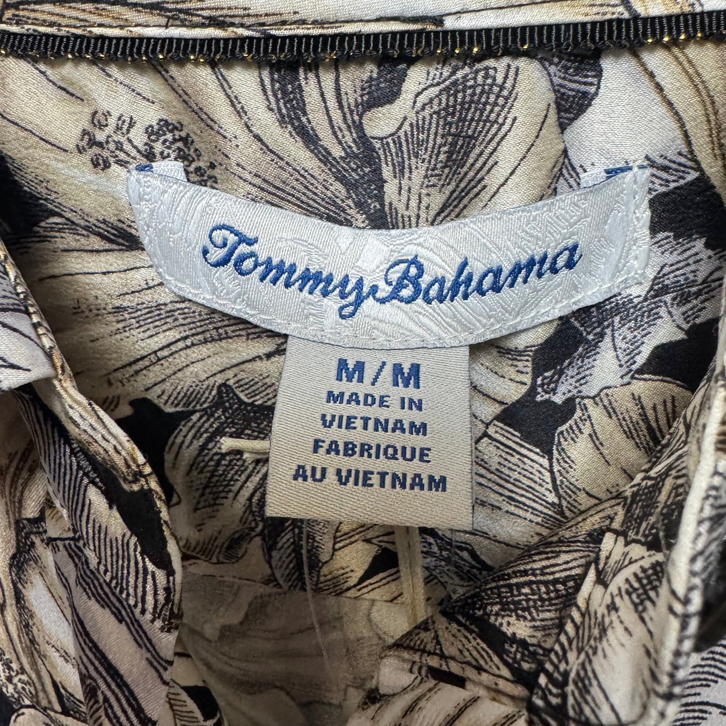 Grand Canal Silk Top Long Sleeve By Tommy Bahama In Floral Print, Size: M