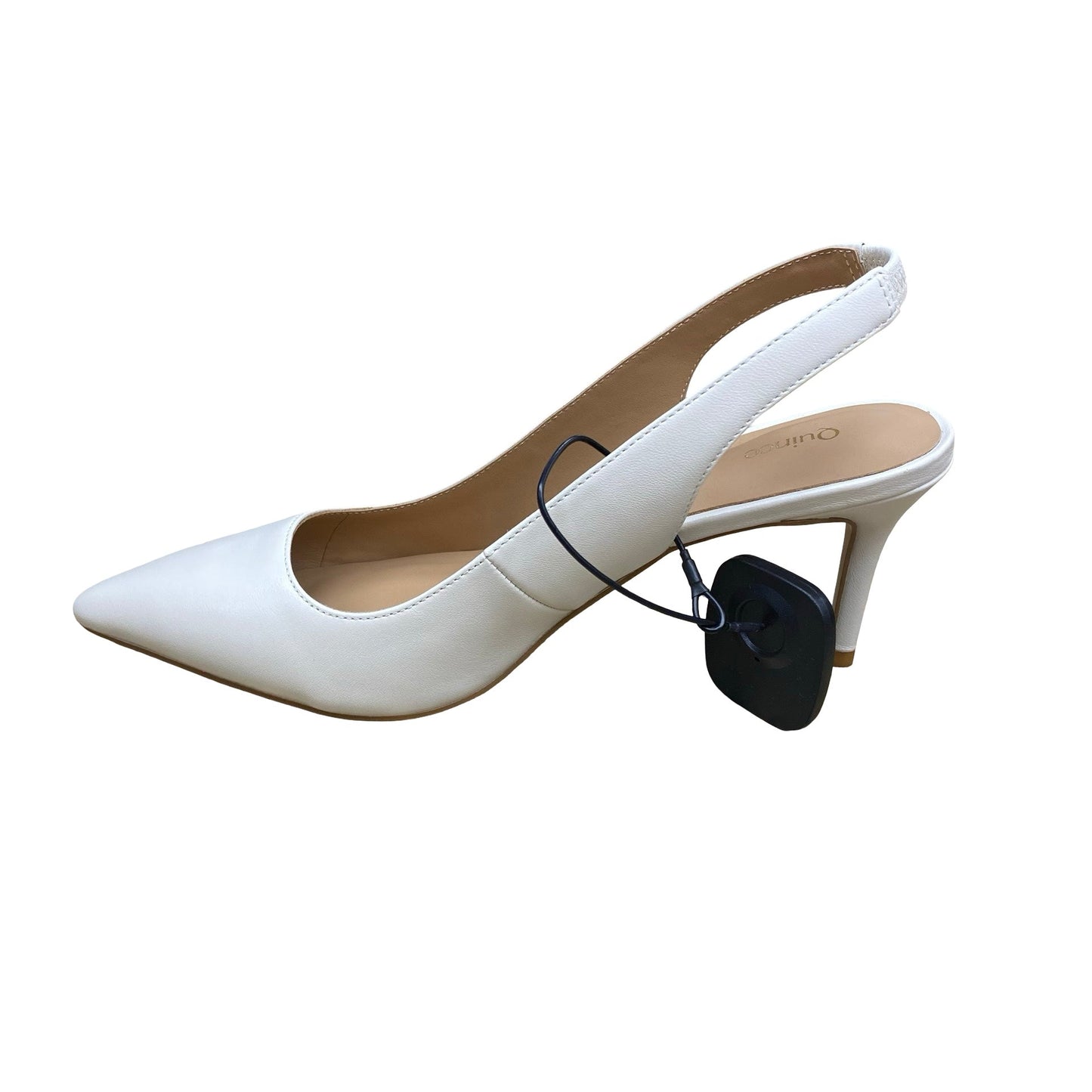 Shoes Heels Stiletto By Quince In Cream, Size:8