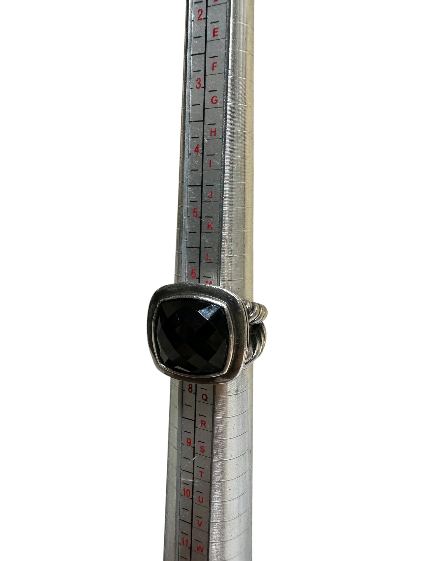 Ring Luxury Designer By David Yurman In Black & Silver Size: 7