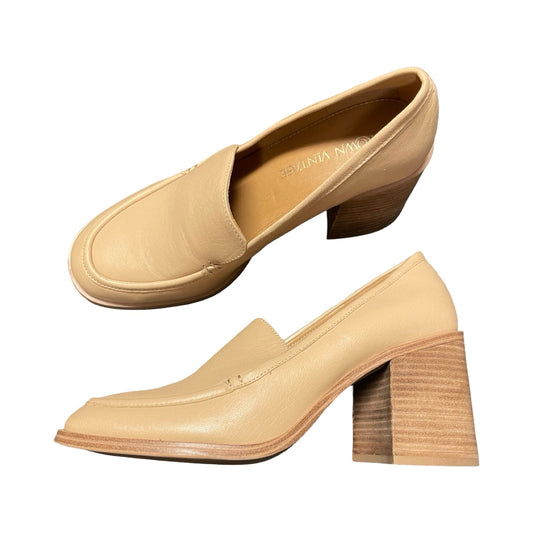 Shoes Heels Block By Crown Vintage In Peach, Size:9.5
