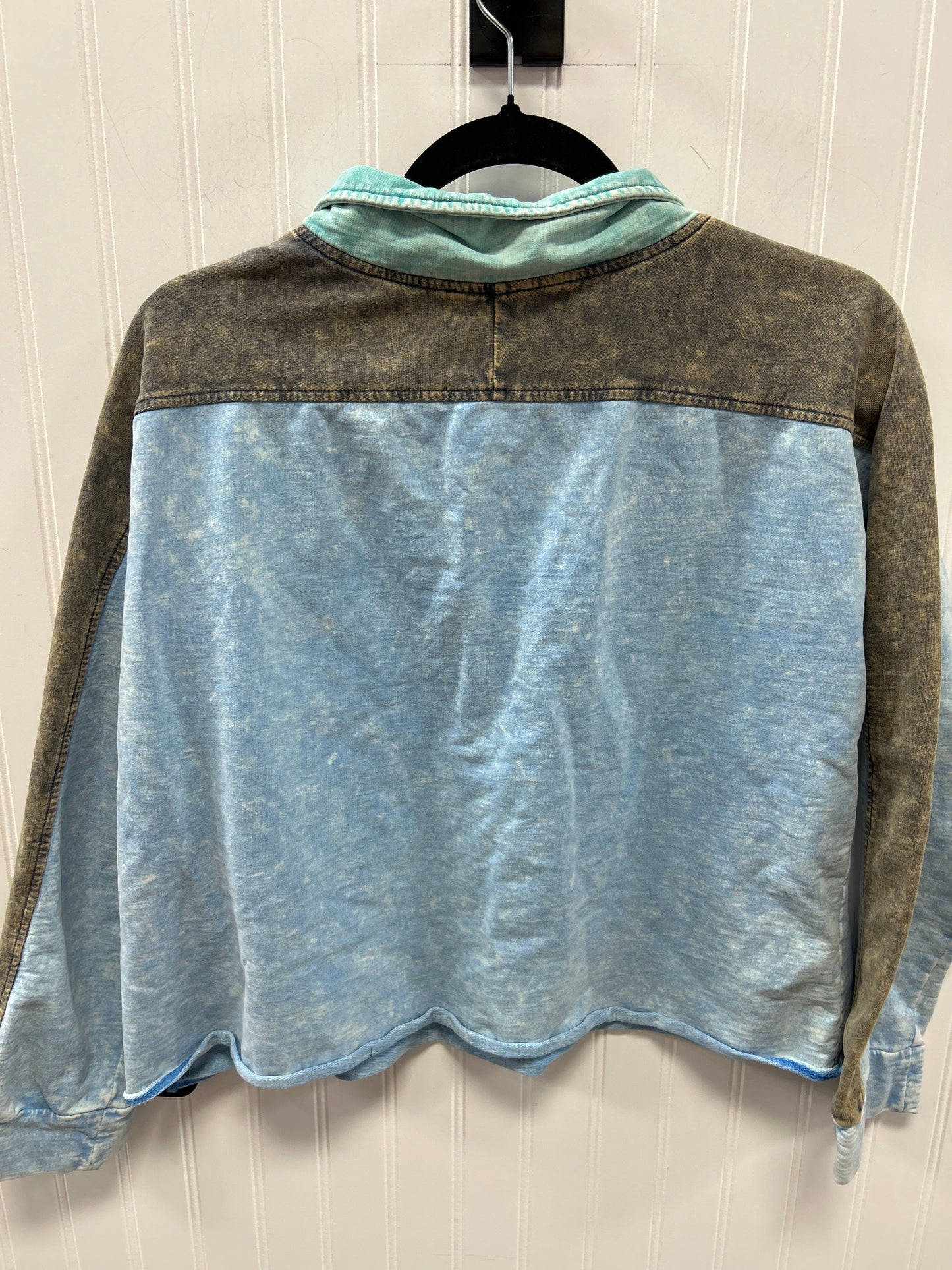 Top Ls By Mystree In Blue & Green, Size:L